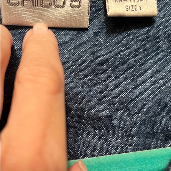 Chico's Blue Denim Jacket - Picture 2 of 6